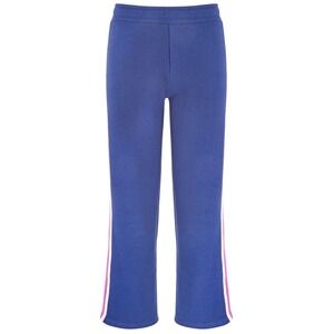 ID Ideology Big Girls Colorblocked Fleece Sweatpants - Tartan Blue - Size L